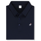 Navy Blockade Seamless Polo Shirt