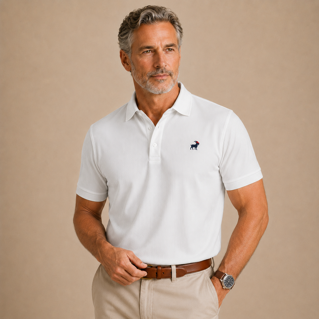 White House Men's Seamless Polo Shirt