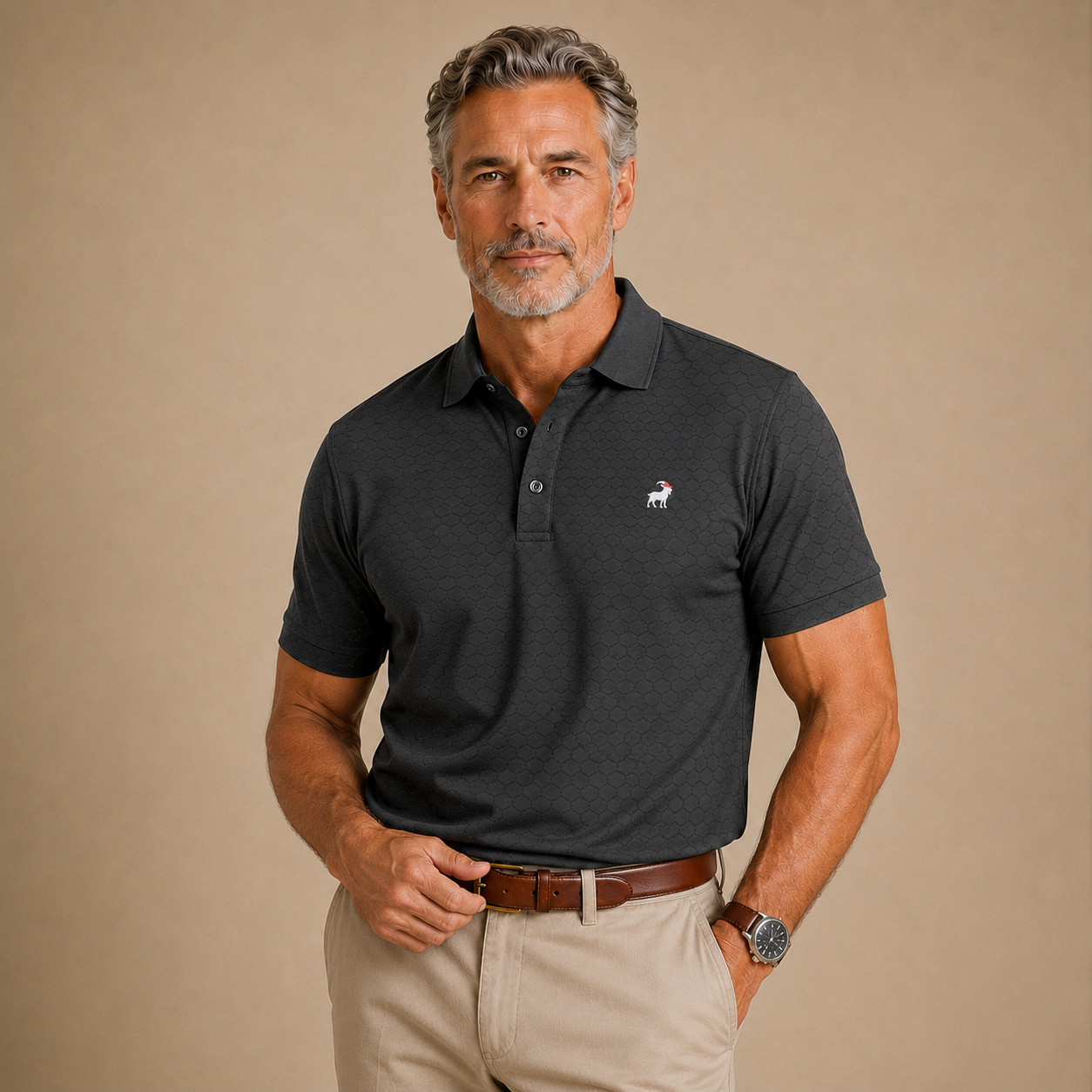 Stealth Bomber Men's Seamless Polo Shirt