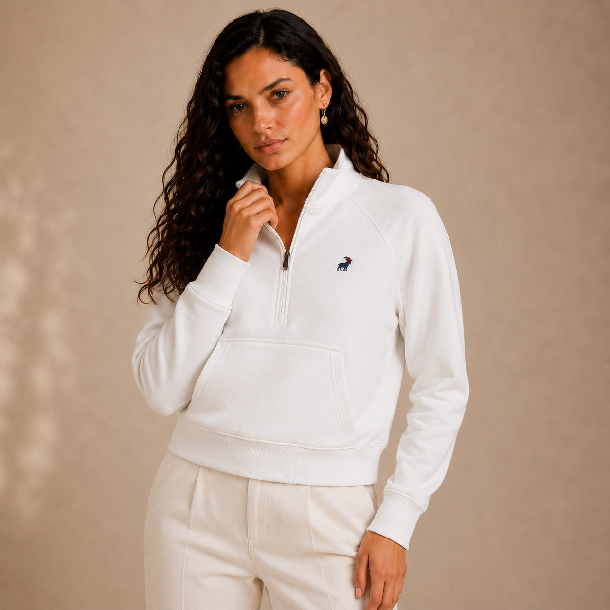 First Lady Quarter Zip (White)