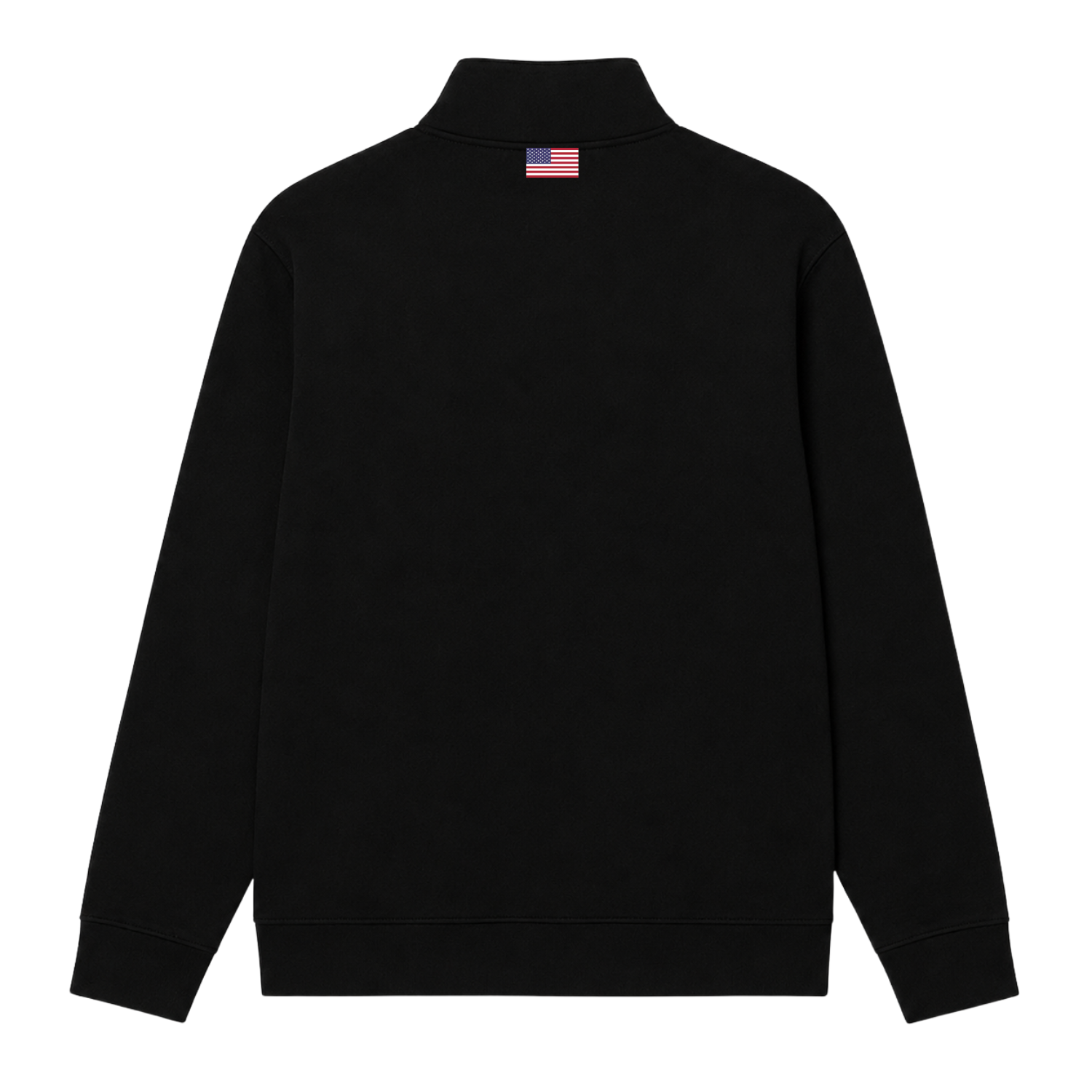 Oil Black Zip Pullover