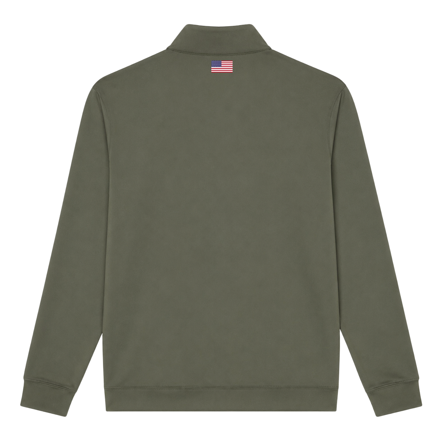 Army Olive Zip Pullover