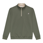 Army Olive Zip Pullover