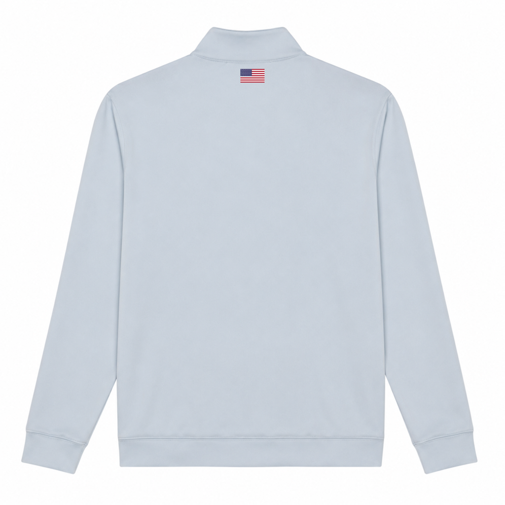 Air Force One Blue Zip Pullover