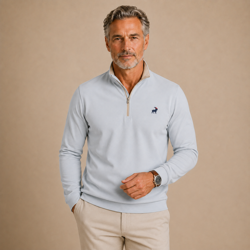 Air Force One Blue Zip Pullover